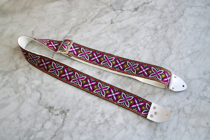Purple 'Beck' Guitar/Bass Hippie Strap
