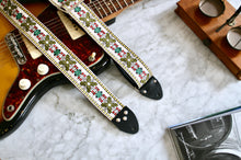 Load image into Gallery viewer, White &#39;Mojave&#39; Guitar/Bass Hippie Strap
