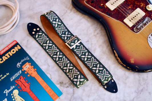 Forest Green 'Beck' Guitar/Bass Hippie Strap