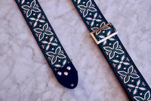Load image into Gallery viewer, Forest Green &#39;Beck&#39; Guitar/Bass Hippie Strap
