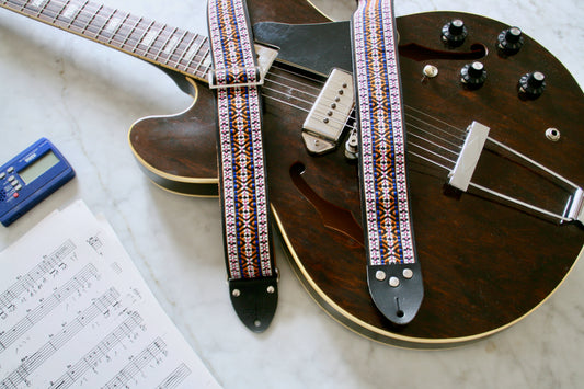 Magenta 'Maco' Guitar/Bass Hippie Strap