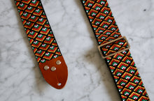 Load image into Gallery viewer, Orange &#39;Adeco&#39; Guitar/Bass Hippie Strap
