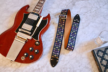 Load image into Gallery viewer, Purple &#39;Woodstock&#39; Guitar Bass Hippie Strap
