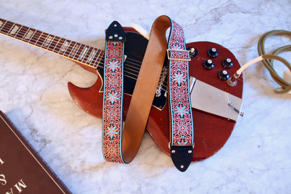 Pink 'Dresden' Guitar/Bass Hippie Strap