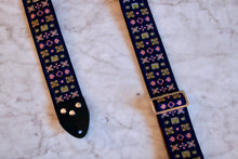 Load image into Gallery viewer, Purple &#39;Woodstock&#39; Guitar Bass Hippie Strap
