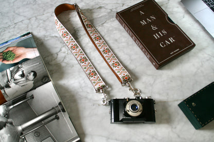 White 'Inca' Hippie Camera / Bag Strap