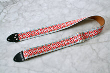 Load image into Gallery viewer, Orange &#39;Rhombus&#39; Guitar/Bass Hippie Strap
