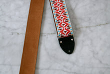 Load image into Gallery viewer, Orange &#39;Rhombus&#39; Guitar/Bass Hippie Strap
