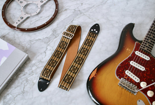 Gold 'Club' Guitar/Bass Hippie Strap