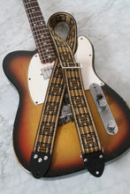 Load image into Gallery viewer, Gold &#39;Club&#39; Guitar/Bass Hippie Strap
