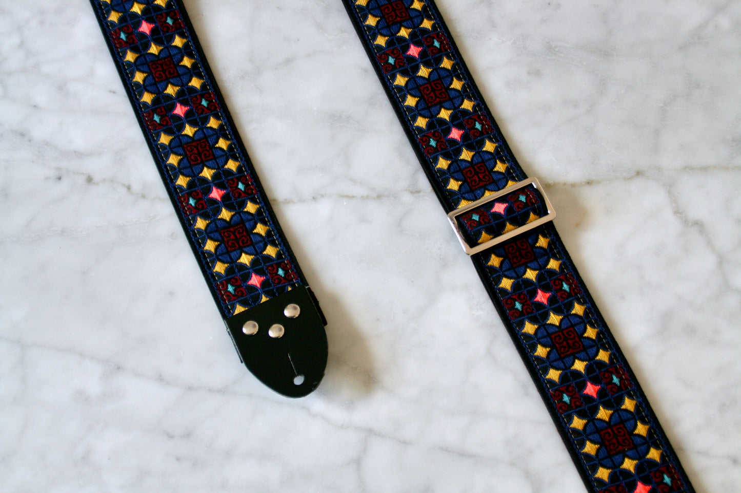Indigo 'Virginia' Guitar/Bass Hippie Strap