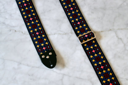 Indigo 'Virginia' Guitar/Bass Hippie Strap