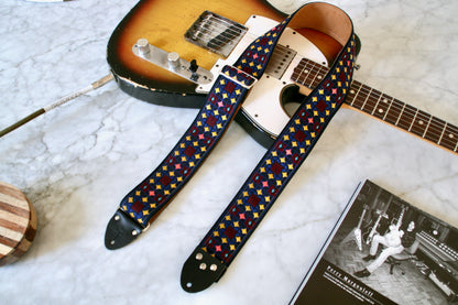 Indigo 'Virginia' Guitar/Bass Hippie Strap