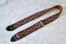 Load image into Gallery viewer, Burgundy &#39;Virginia&#39; Guitar/Bass Hippie Strap
