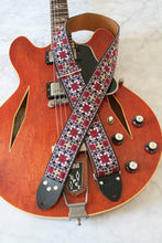 Load image into Gallery viewer, Burgundy &#39;Virginia&#39; Guitar/Bass Hippie Strap
