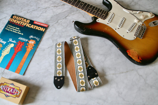 Mustard 'Pillars' Guitar/Bass Hippie Strap