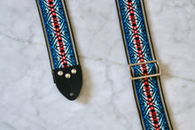 Load image into Gallery viewer, &#39;Irish Tour&#39; Blue Guitar/Bass Hippie Strap
