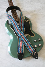 Load image into Gallery viewer, &#39;Irish Tour&#39; Blue Guitar/Bass Hippie Strap
