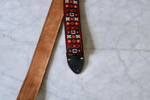 Load image into Gallery viewer, Red &#39;Woodstock&#39; Guitar/Bass Hippie Strap
