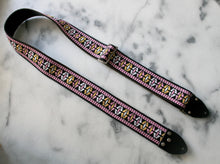 Load image into Gallery viewer, Pink &#39;Ufo&#39; Guitar/Bass Hippie Strap
