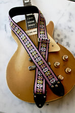 Load image into Gallery viewer, Pink &#39;Ufo&#39; Guitar/Bass Hippie Strap

