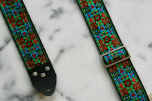 Load image into Gallery viewer, Turquoise &#39;Woodstock&#39; Guitar/Bass Hippie Strap
