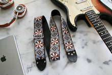 Load image into Gallery viewer, Brown &#39;Dresden&#39; Guitar/Bass Hippie Strap
