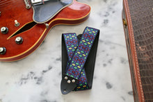 Load image into Gallery viewer, Blue &#39;Monterey&#39; Guitar/Bass Hippie Strap
