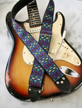 Load image into Gallery viewer, Blue &#39;Monterey&#39; Guitar/Bass Hippie Strap
