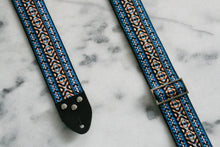 Load image into Gallery viewer, Blue &#39;Maco&#39; Guitar/Bass Hippie Strap
