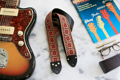 Brown 'Crossroads' Guitar/Bass Hippie Strap