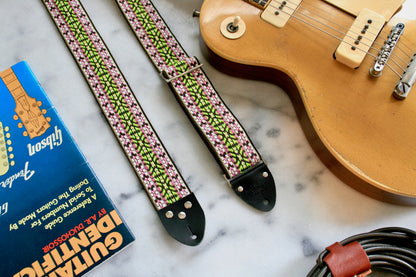 Pastel Yellow 'Maco' Guitar/Bass Hippie Strap