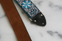 Load image into Gallery viewer, Blue &#39;Dresden&#39; Guitar/Bass Hippie Strap
