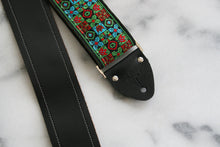 Load image into Gallery viewer, Turquoise &#39;Woodstock&#39; Guitar/Bass Hippie Strap
