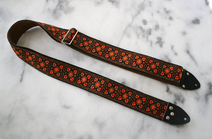 Orange 'Fillmore' Guitar/Bass Hippie Strap