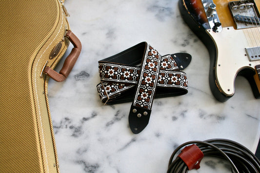 Brown 'Fillmore' Guitar/Bass Hippie Strap