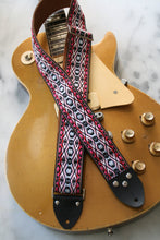 Load image into Gallery viewer, Purple &#39;Haida&#39; Guitar/Bass Hippie Strap
