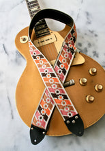 Load image into Gallery viewer, Orange &#39;Anemone&#39; Guitar/Bass Hippie Strap
