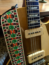 Load image into Gallery viewer, White &#39;Morrey&#39; Guitar/Bass Hippie Strap
