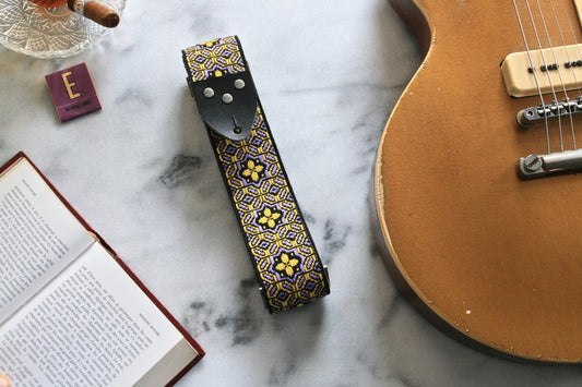Gold 'Octa star' Guitar/Bass Hippie Strap