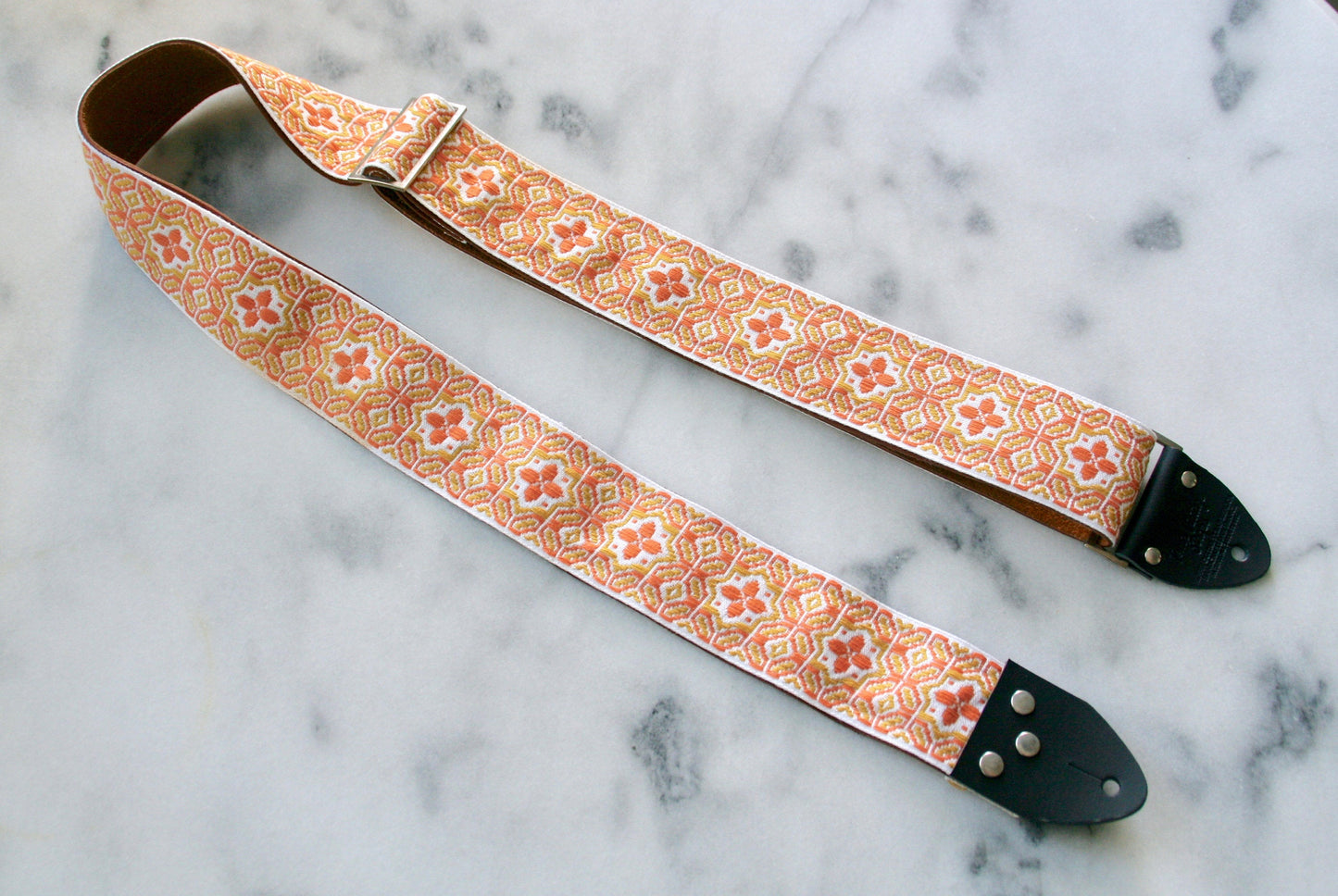 Orange 'Octa star' Guitar/Bass Hippie Strap
