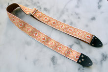 Load image into Gallery viewer, Orange &#39;Octa star&#39; Guitar/Bass Hippie Strap
