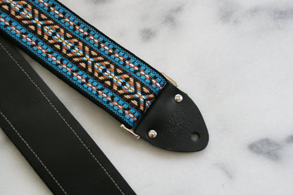 Blue 'Maco' Guitar/Bass Hippie Strap