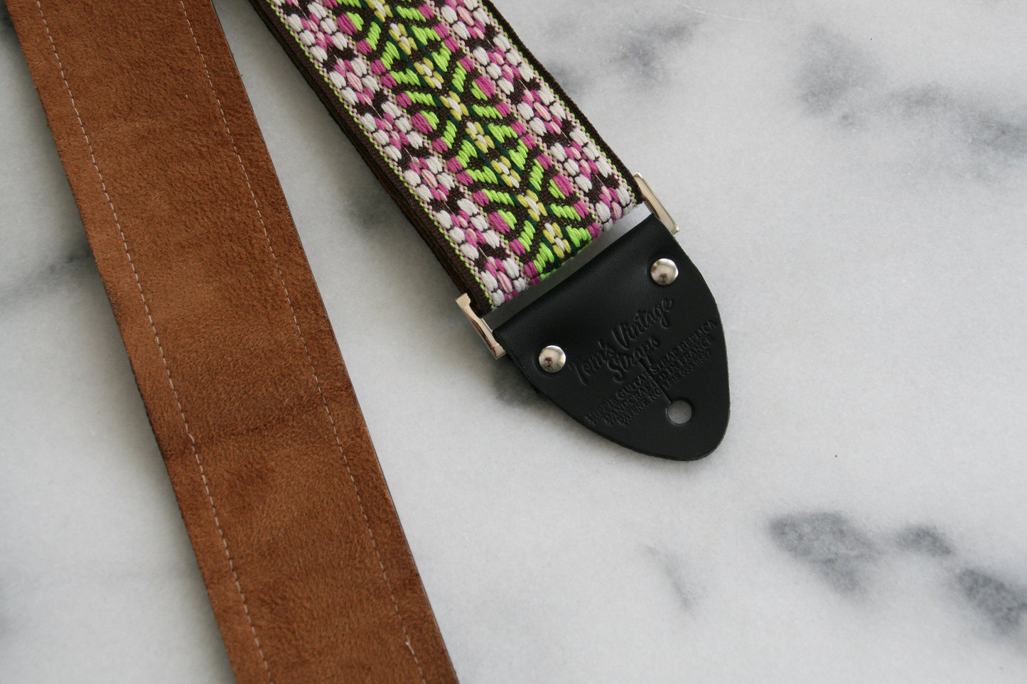 Pastel Yellow 'Maco' Guitar/Bass Hippie Strap