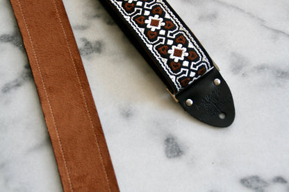 Brown 'Fillmore' Guitar/Bass Hippie Strap