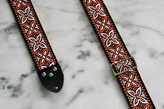 Orange 'Beck' Guitar/Bass Hippie Strap