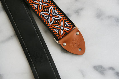 Orange 'Beck' Guitar/Bass Hippie Strap