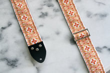 Load image into Gallery viewer, Orange &#39;Octa star&#39; Guitar/Bass Hippie Strap
