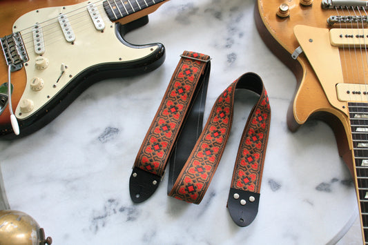 Caramel 'Fillmore' Guitar/Bass Hippie Strap