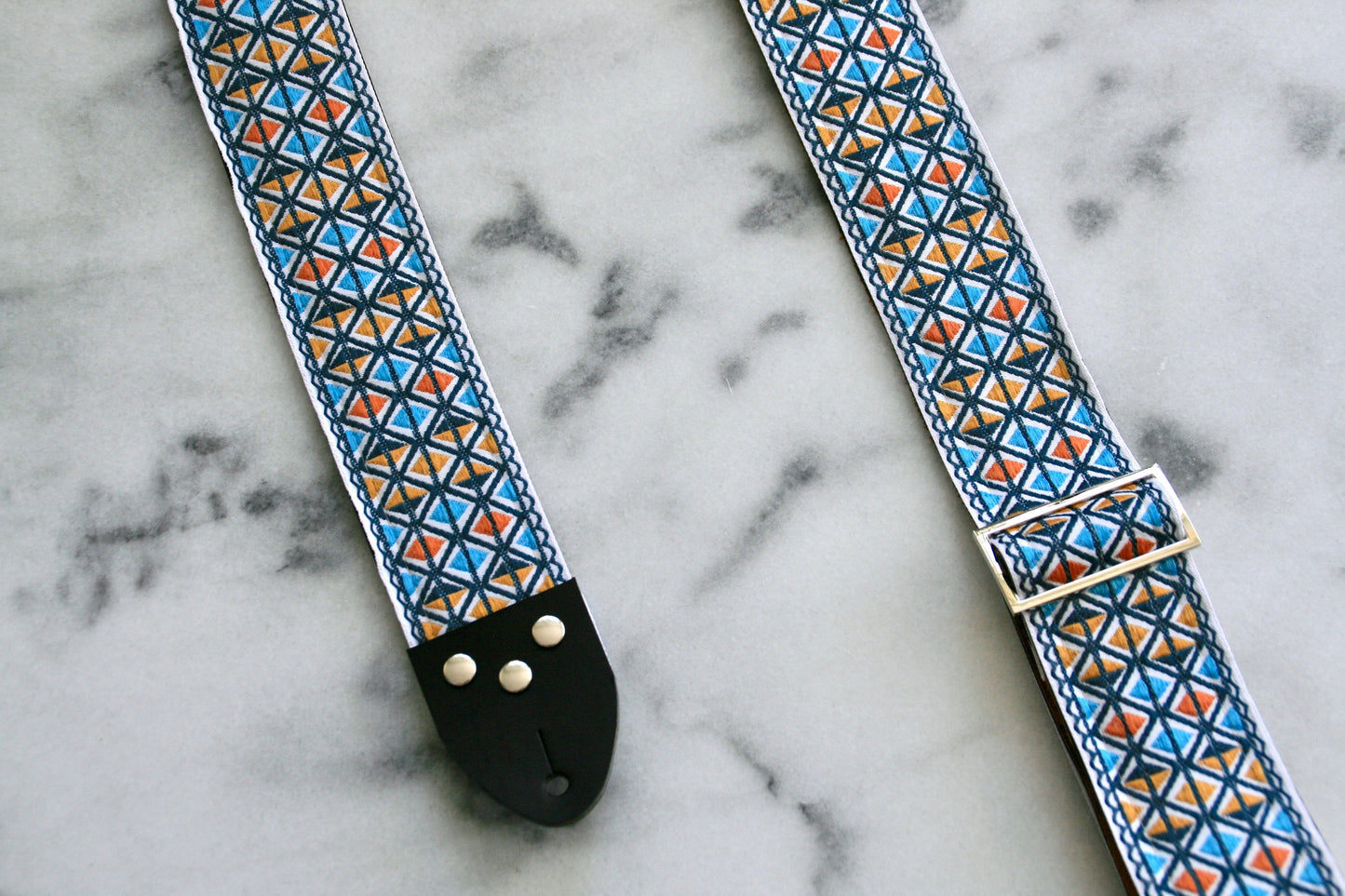 White 'Monterey' Guitar/Bass Hippie Strap